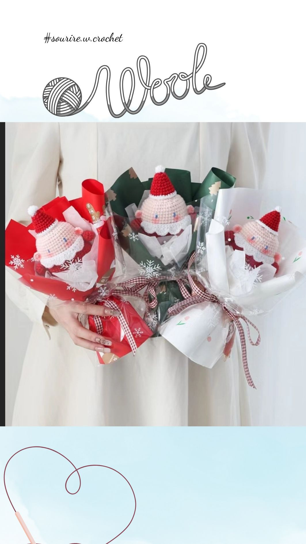 Chart Móc Len Ông Già Noel - Hướng Dẫn Chi Tiết Từng Phần