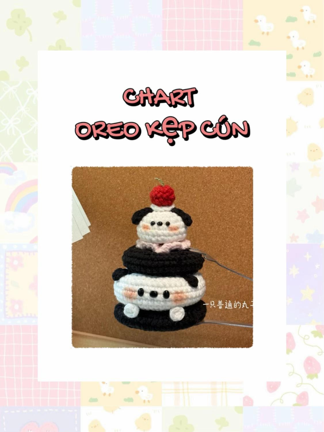 Chart Móc Len Oreo Kẹp Cún - Hướng Dẫn Chi Tiết Từng Hàng