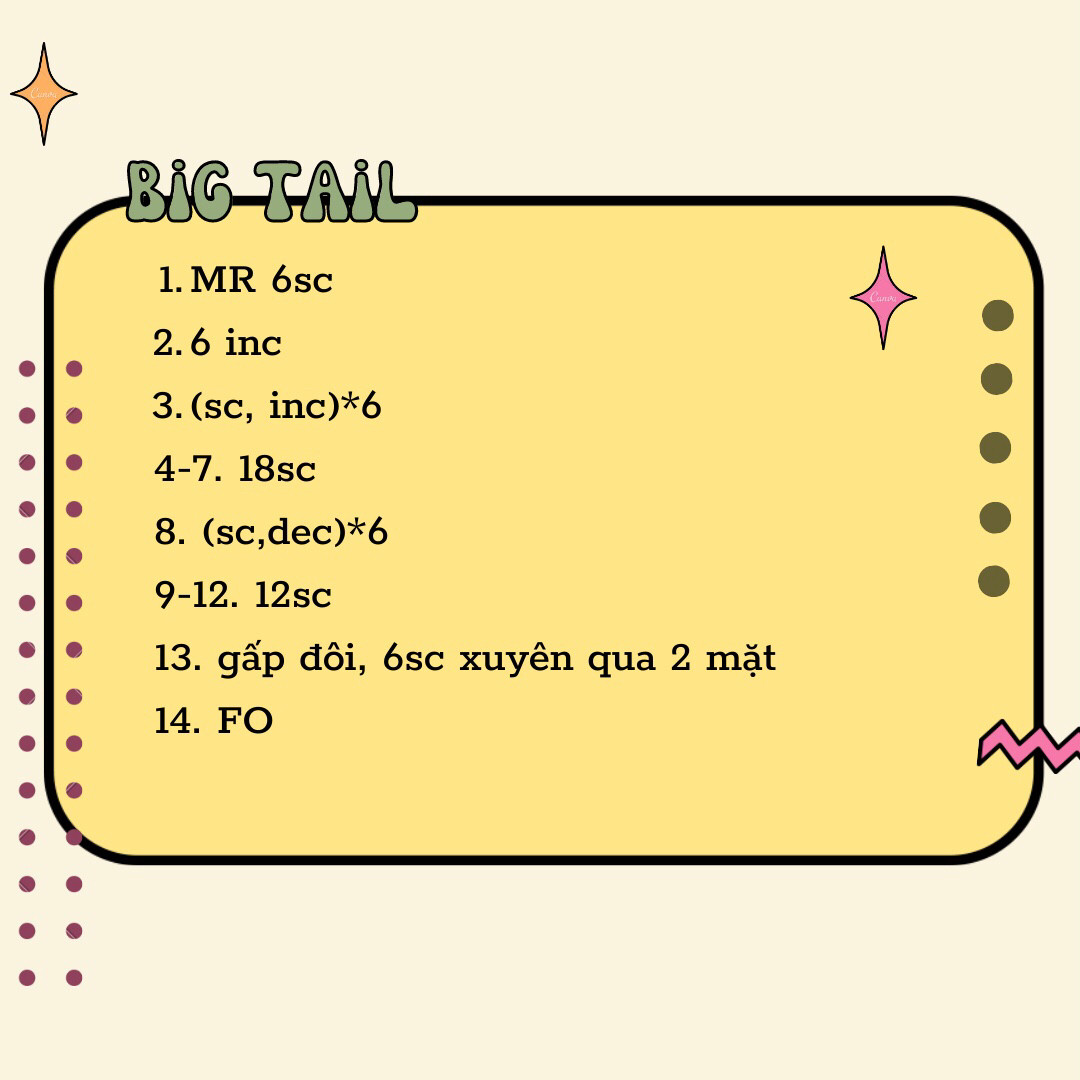 Chart móc len Perry The Platypus màu xanh, hướng dẫn chi tiết từng phần