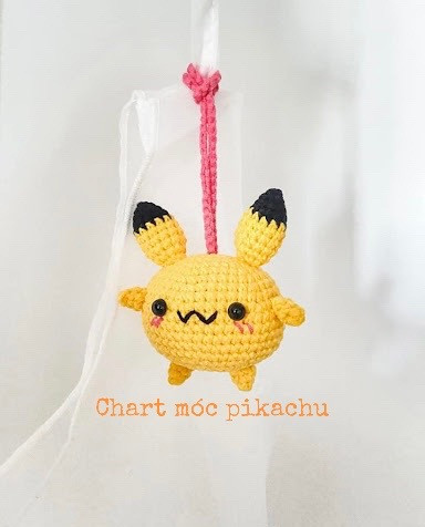 Chart móc len Pikachu - Hướng dẫn chi tiết từng hàng