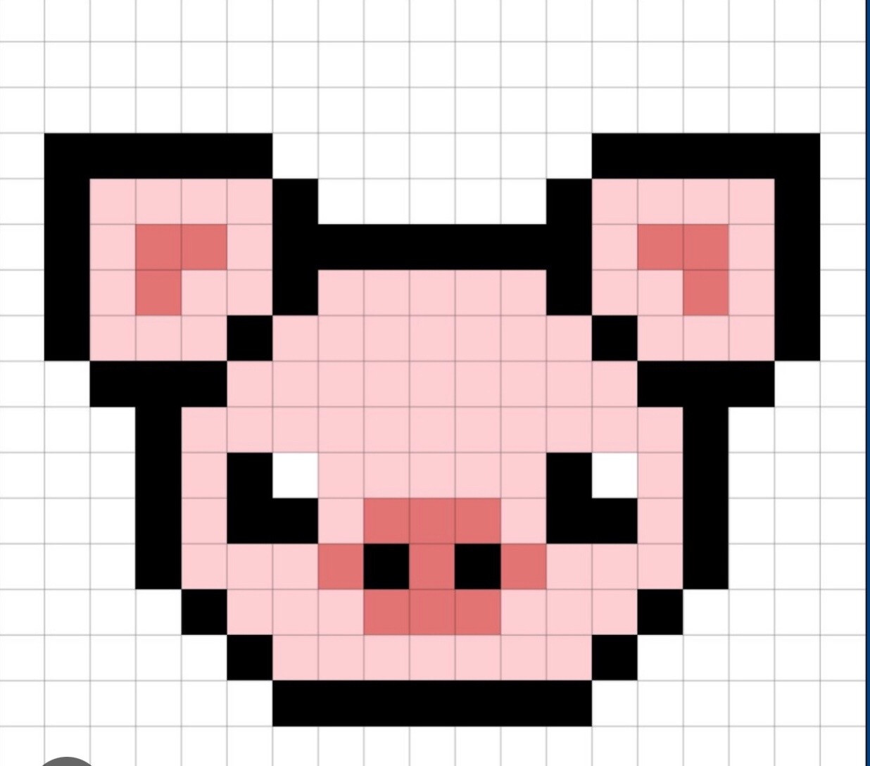 Chart móc len pixel dễ thương: Cáo, Gấu, Hello Kitty và Bơ