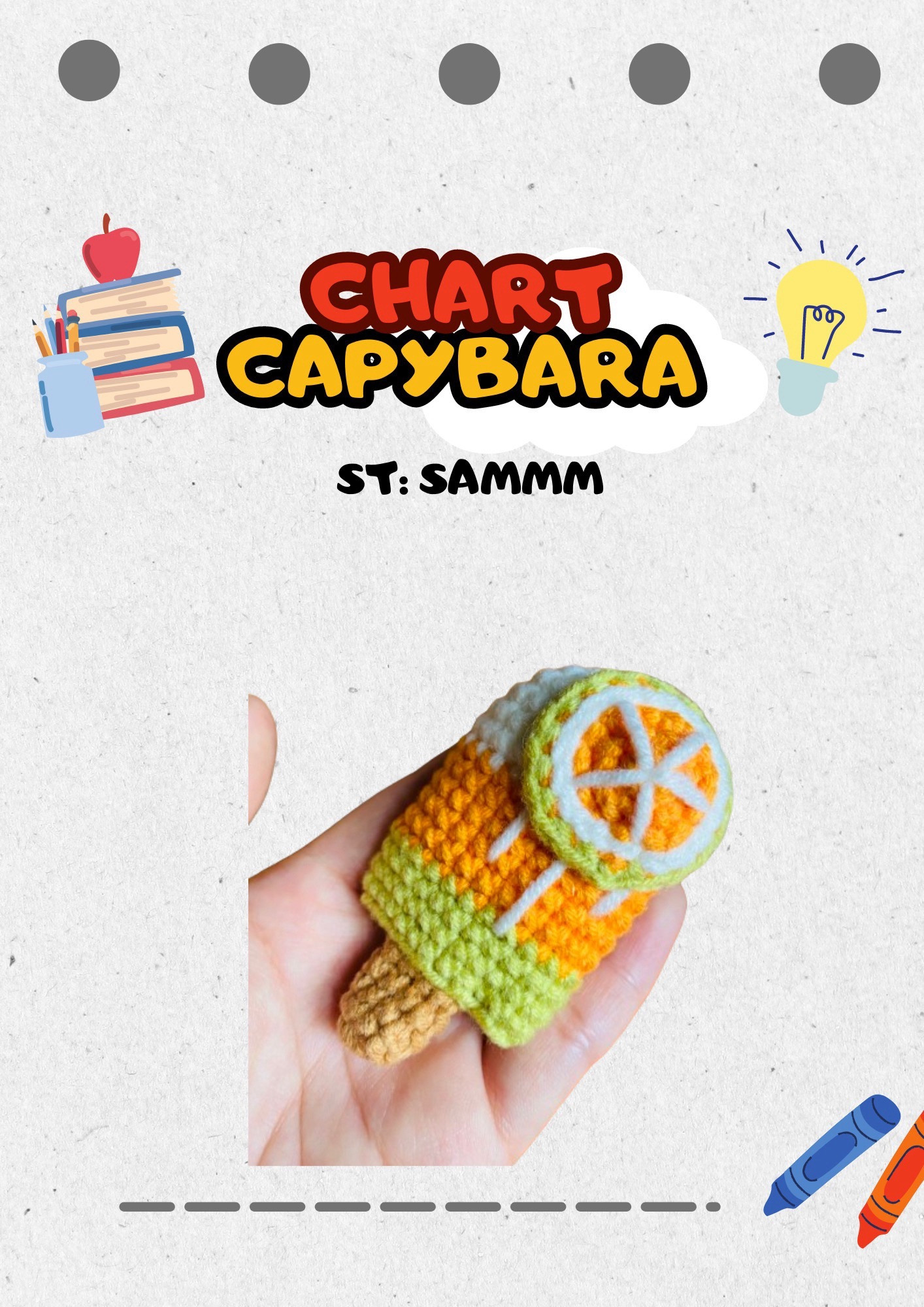 Chart Móc Len Que Kem Cam Tròn - Hướng Dẫn Chi Tiết