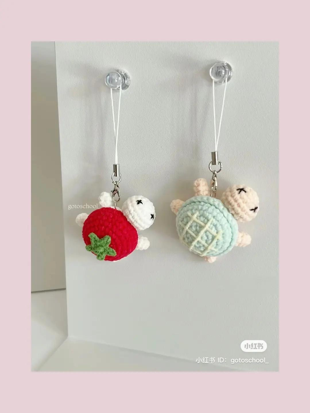 Chart móc len rùa pudding và bé rùa xinh xắn nhiều màu