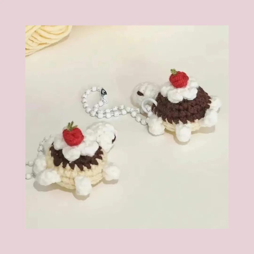 Chart móc len rùa pudding và bé rùa xinh xắn nhiều màu