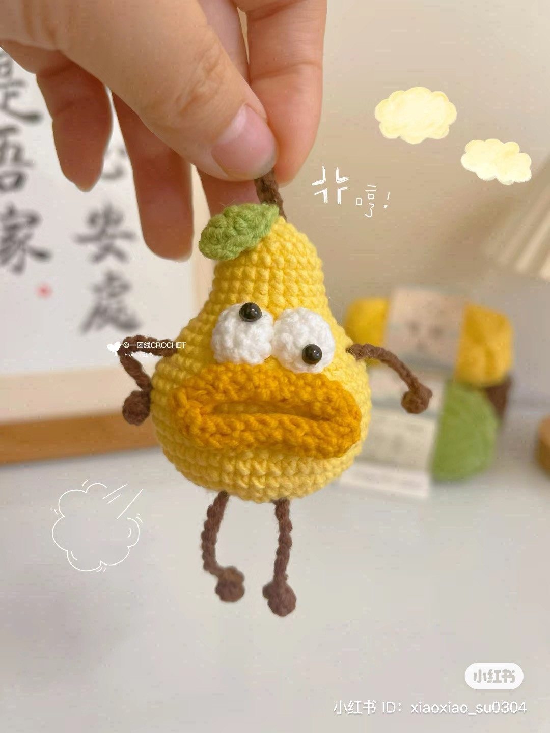 Chart móc len Táo Cọc và Lê Ngô dễ thương