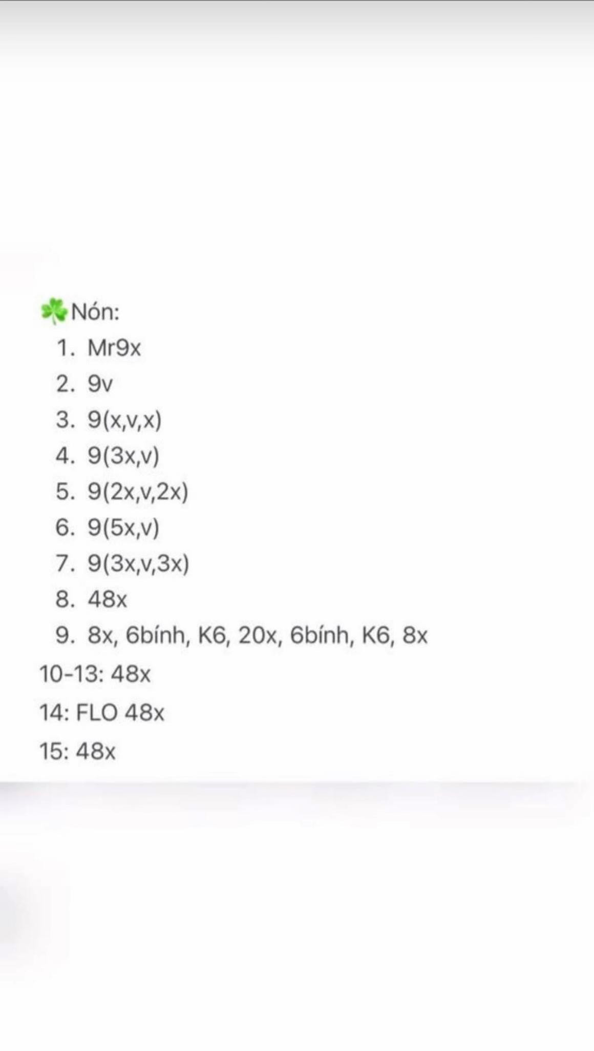 Chart Móc Len Thỏ Bunny Tai Dài Màu Trắng Hồng