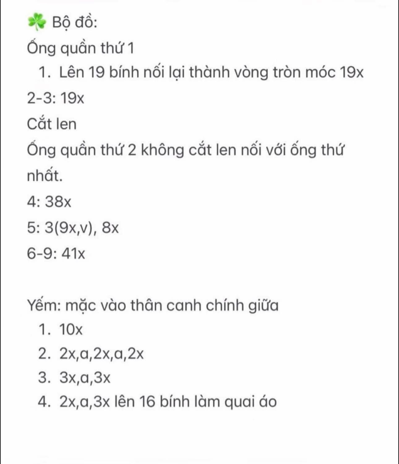 Chart Móc Len Thỏ Bunny Tai Dài Màu Trắng Hồng