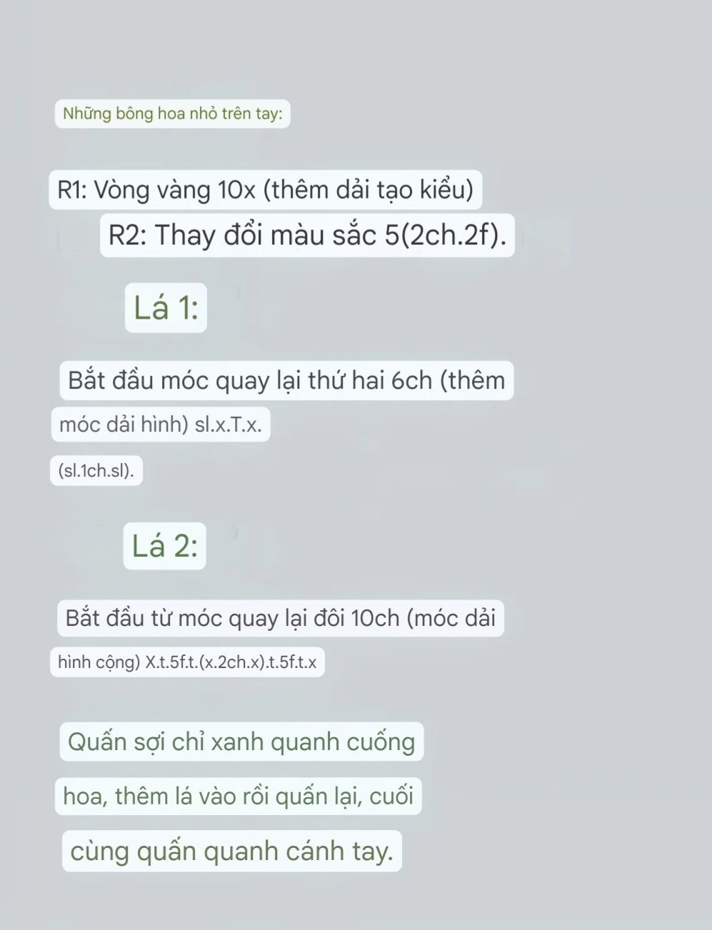 Chart Móc Len Thỏ Cầm Hoa Dễ Thương Màu Nhẹ