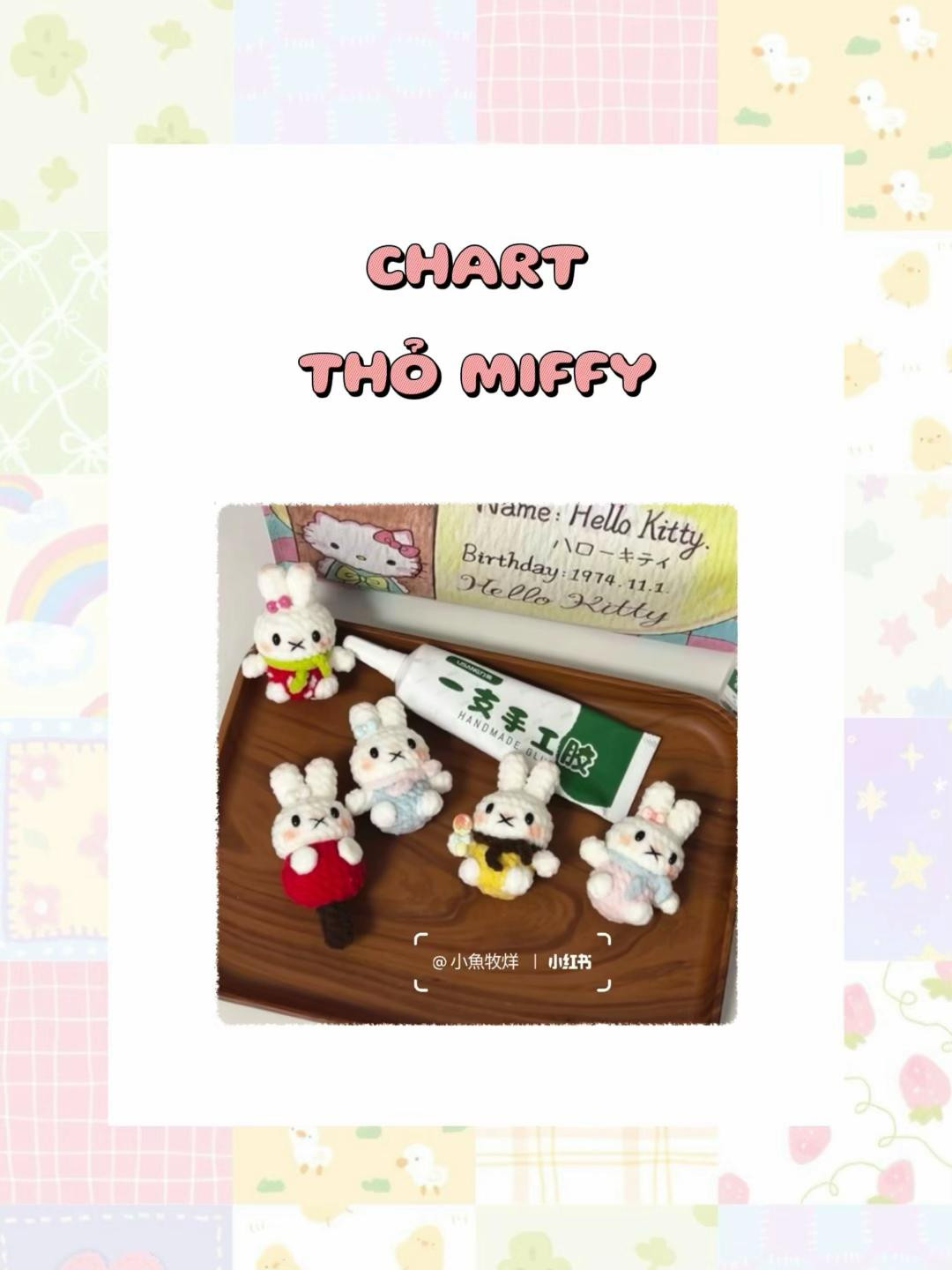 Chart Móc Len Thỏ Miffy Ngọt Ngào