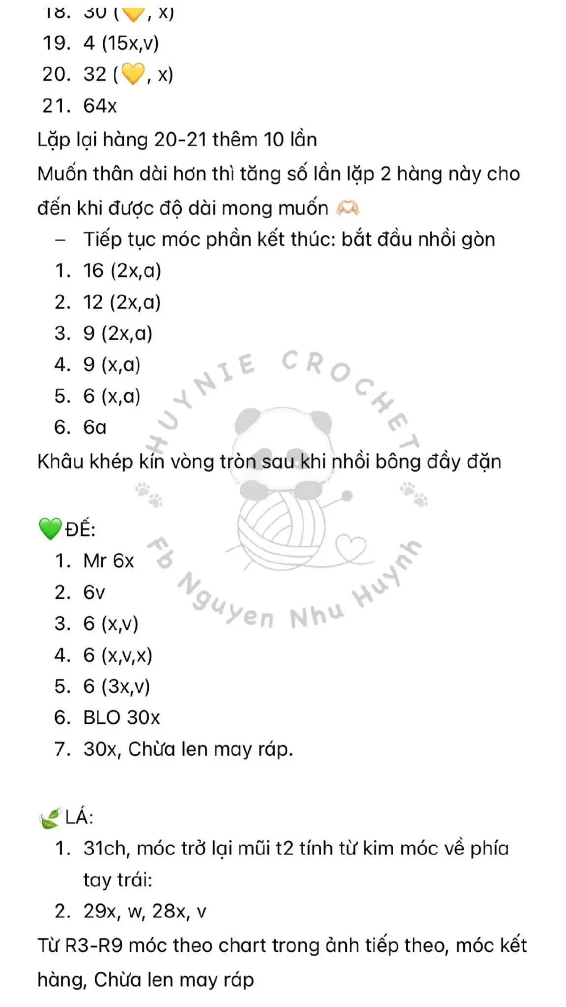 Chart móc len trái bắp siêu to màu vàng và xanh lá
