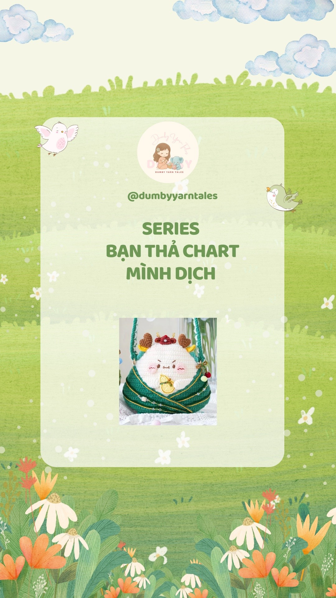 Chart móc len Túi cơm Năm Rồng - Dịch bởi Dumby Yarn Tales