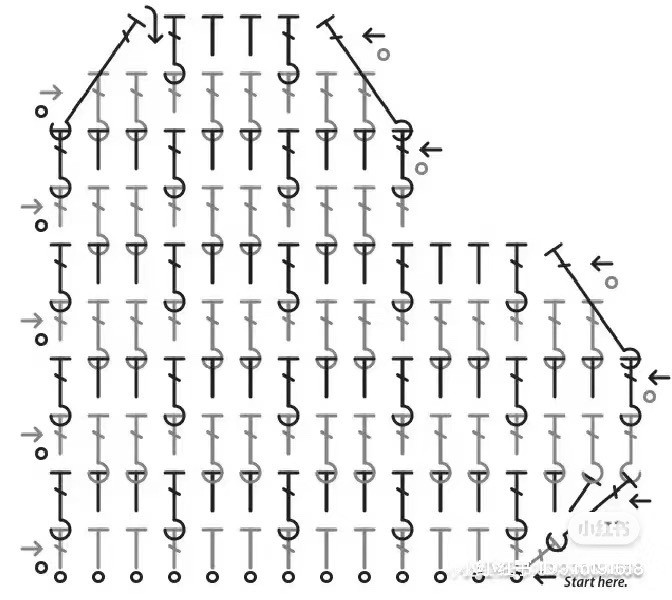 Chart móc len túi xách vintage màu kem viền đen kèm nơ trái tim