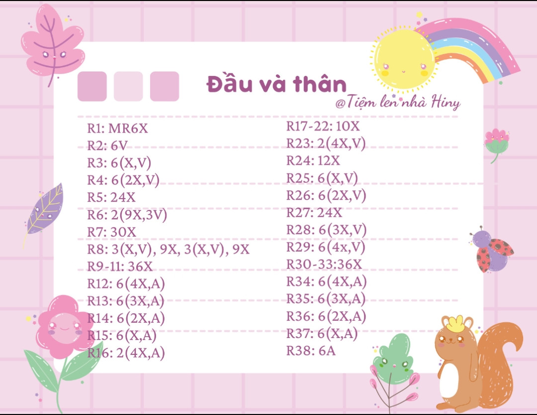 Chart móc len vịt con vô tri màu xanh trắng