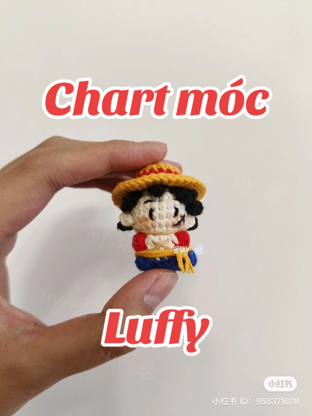 Chart móc Luffy One Piece - Hướng dẫn chi tiết từng hàng