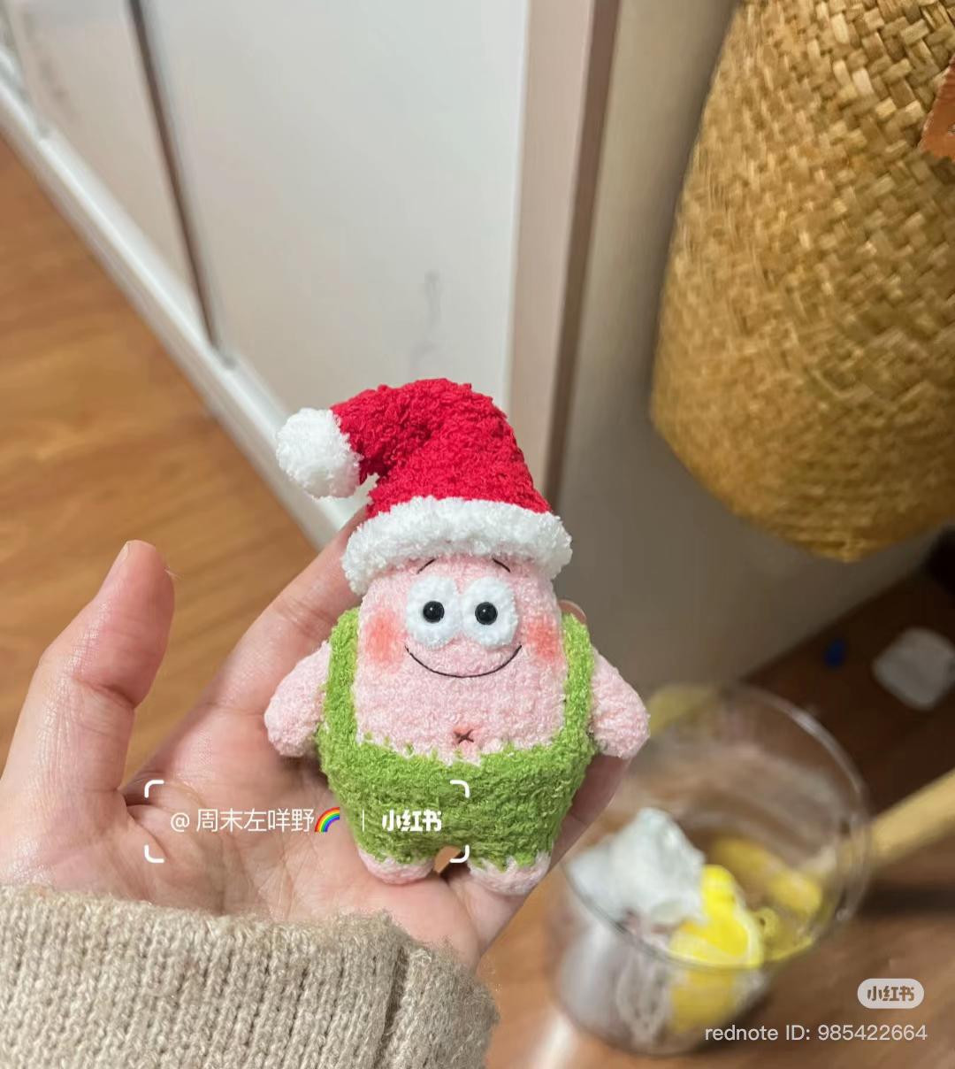 Chart Móc Patrick Giáng Sinh - Búp bê Amigurumi