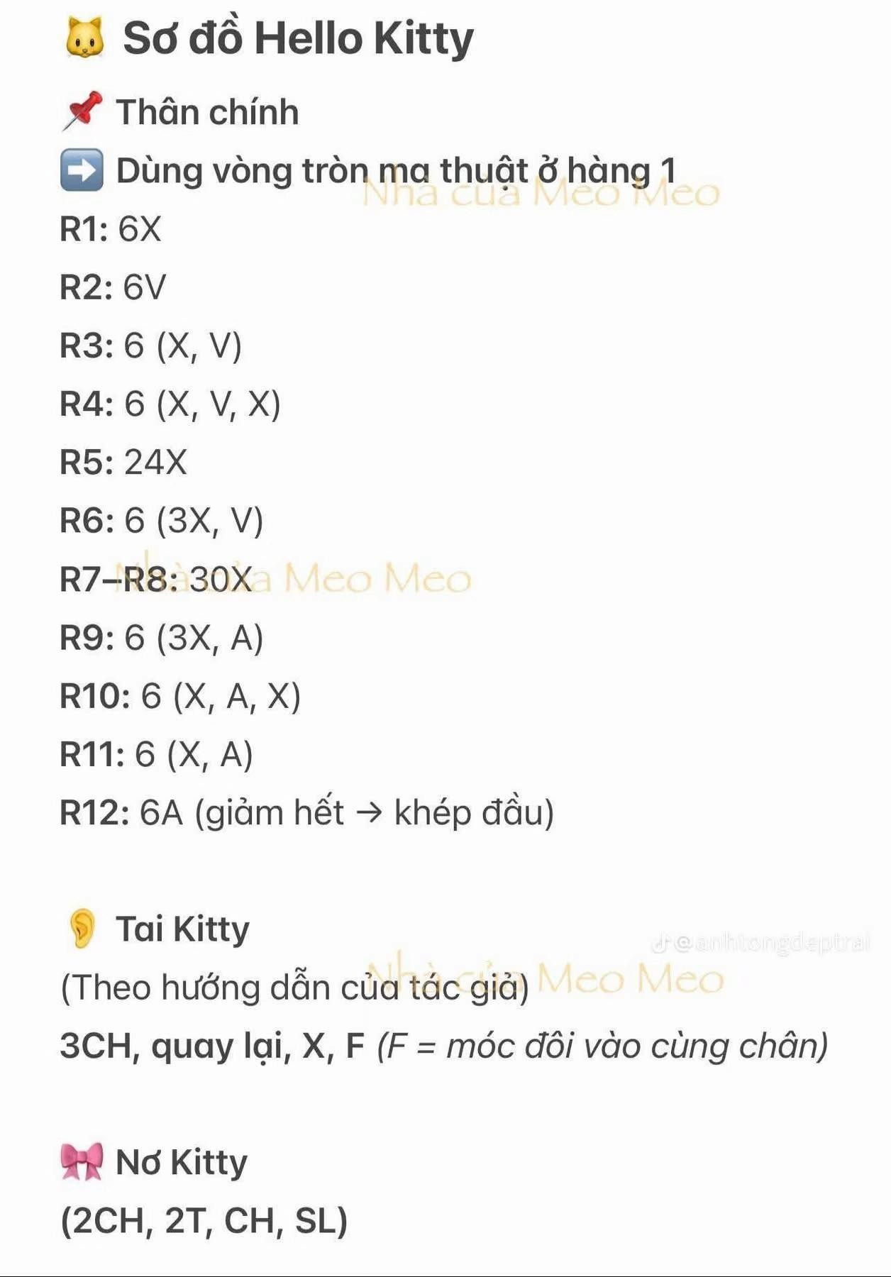 Chart móc Quả chuông Giáng Sinh và Hello Kitty
