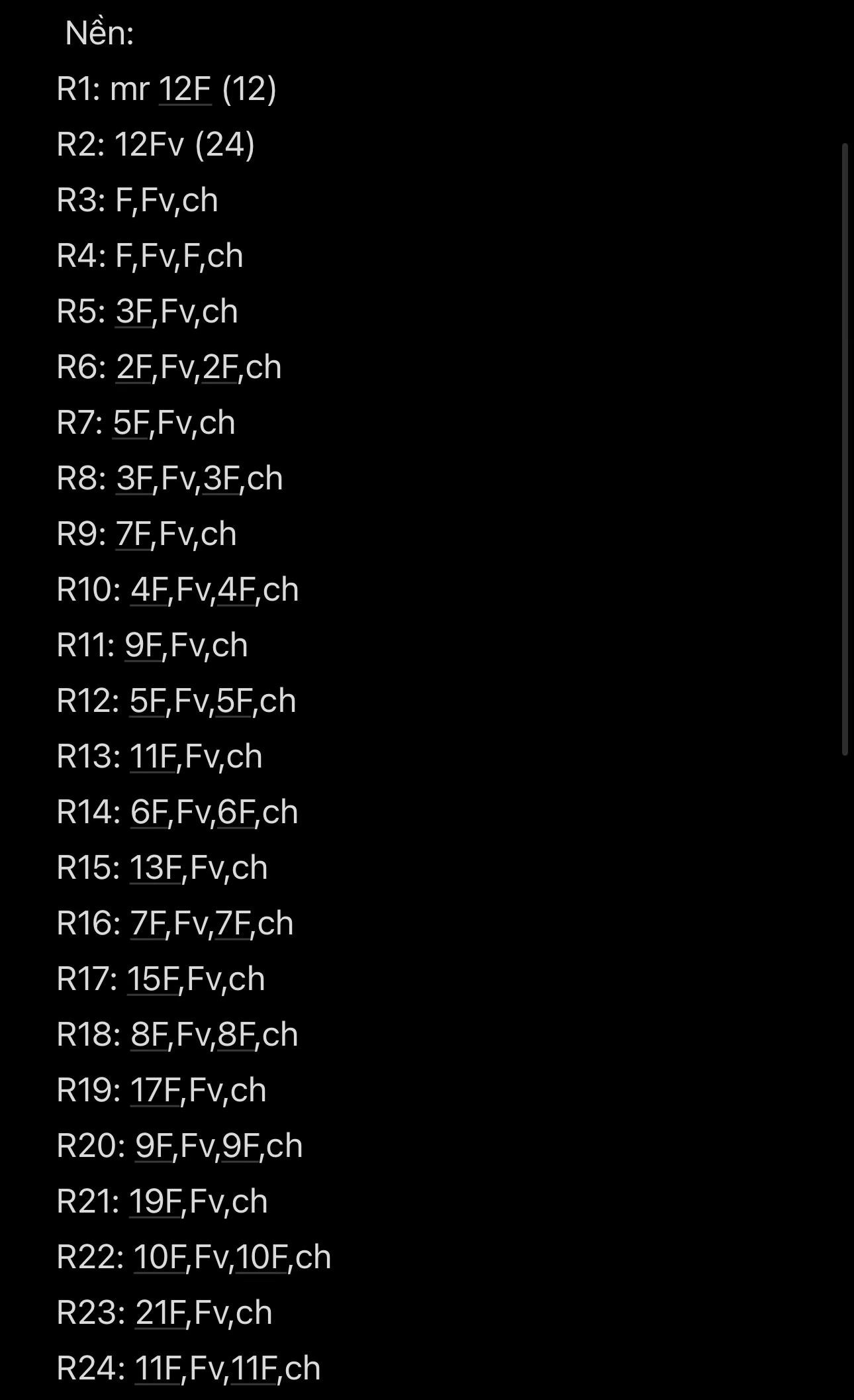 Chart móc thảm hoa len tròn size 60cm viền tím xanh