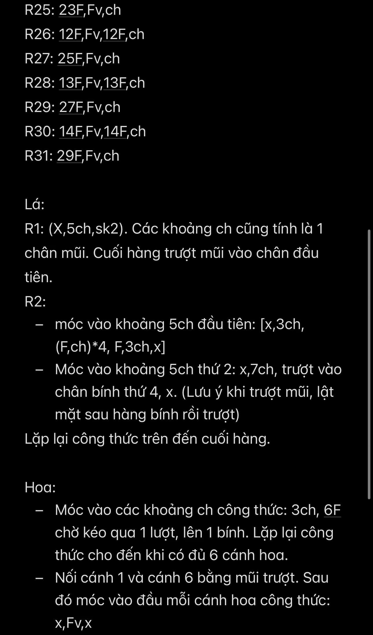 Chart móc thảm hoa len tròn size 60cm viền tím xanh