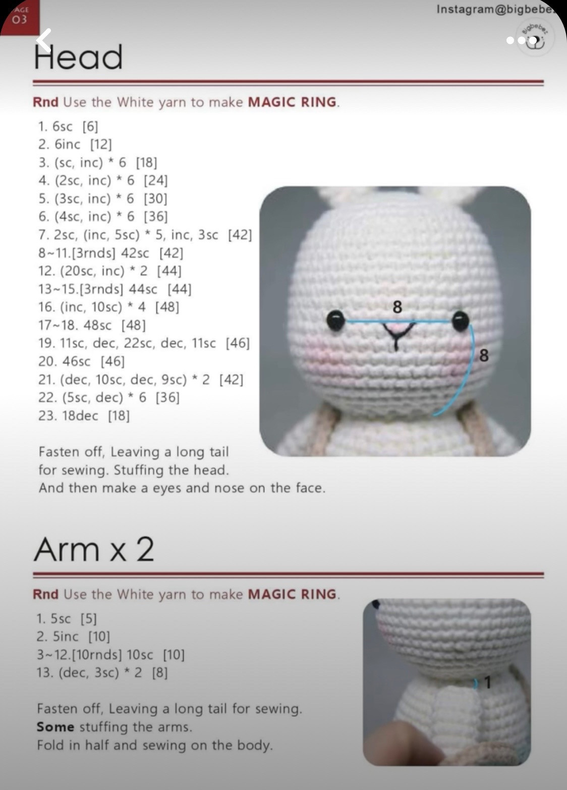 Chart móc thỏ Bunny Big Size mặc quần t背 xanh