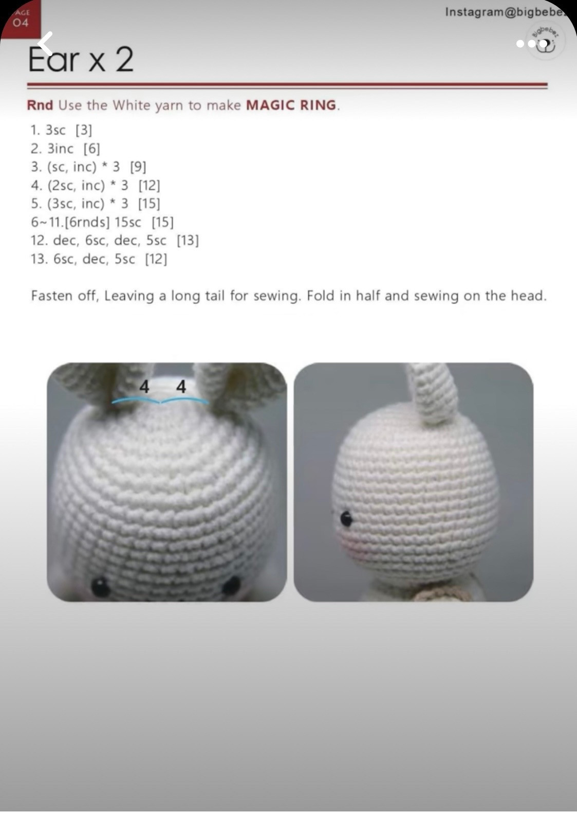 Chart móc thỏ Bunny Big Size mặc quần t背 xanh