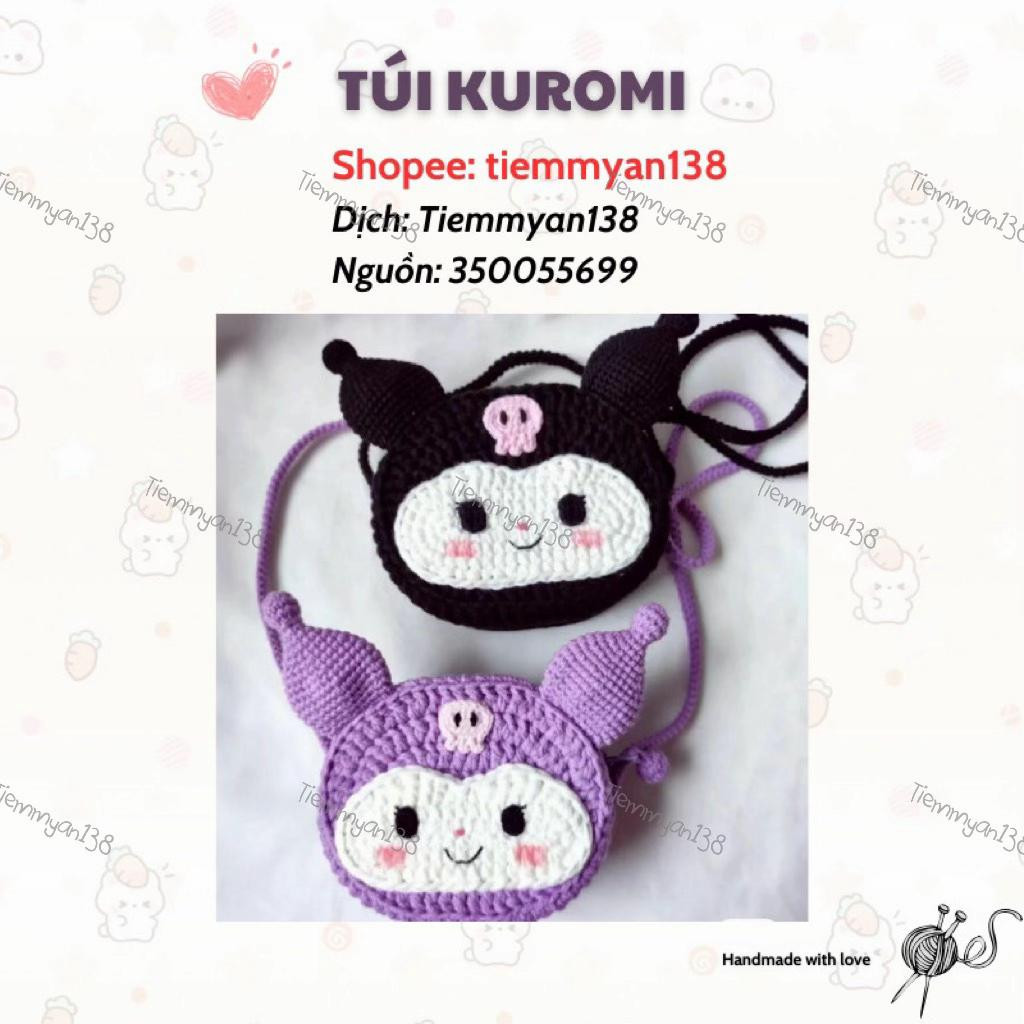Chart Móc Túi Kuromi - Mẫu Len Thủ Công Dễ Thương