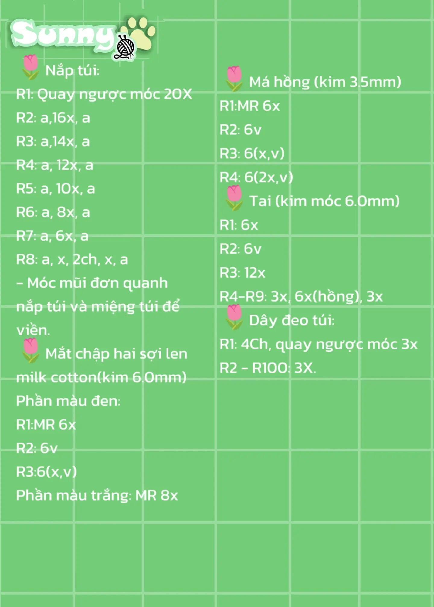 Chart móc túi Usagi Nhung Đũa màu vàng dễ thương