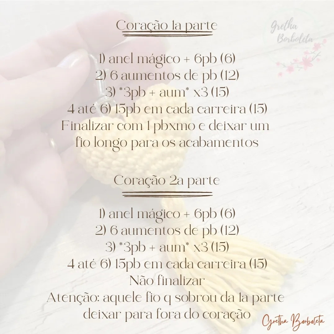 Chaveiro de Corações: Tutorial Completo Móc Len Hình Trái Tim Vàng