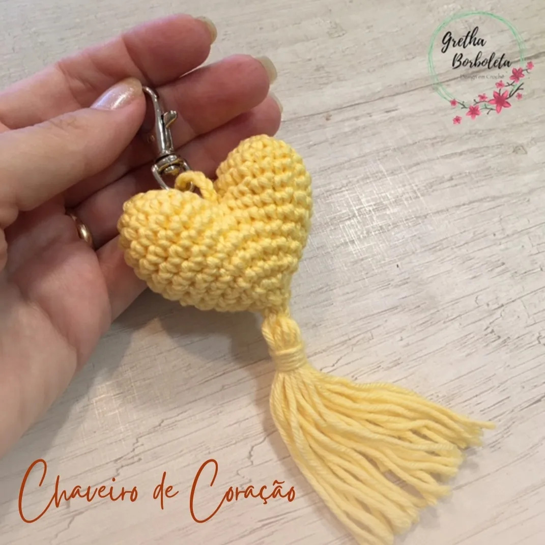 Chaveiro de Corações: Tutorial Completo Móc Len Hình Trái Tim Vàng