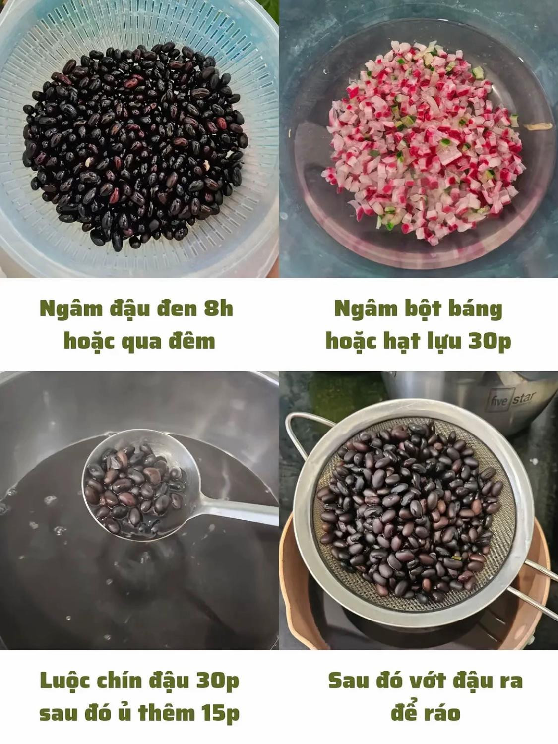 Chè đậu đen cốt dừa hạt lựu: Cách làm món chè giải nhiệt, thanh mát với nguyên liệu đơn giản