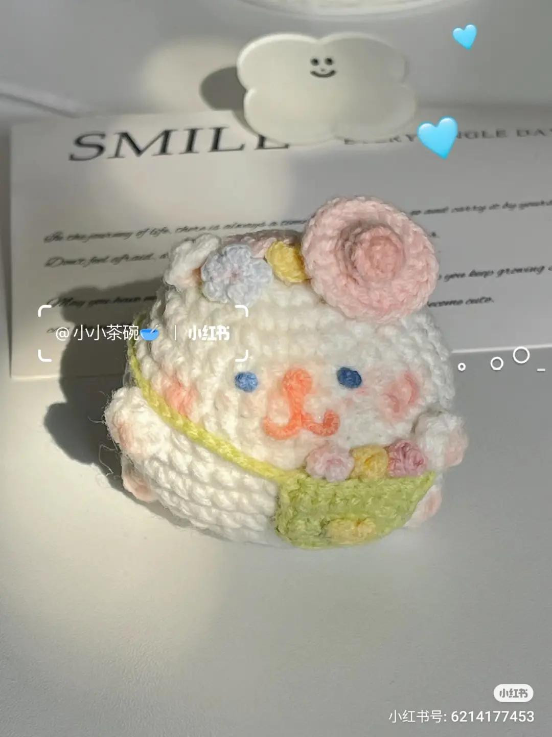 Chibi Cat Amigurumi with Flower Bag Pattern