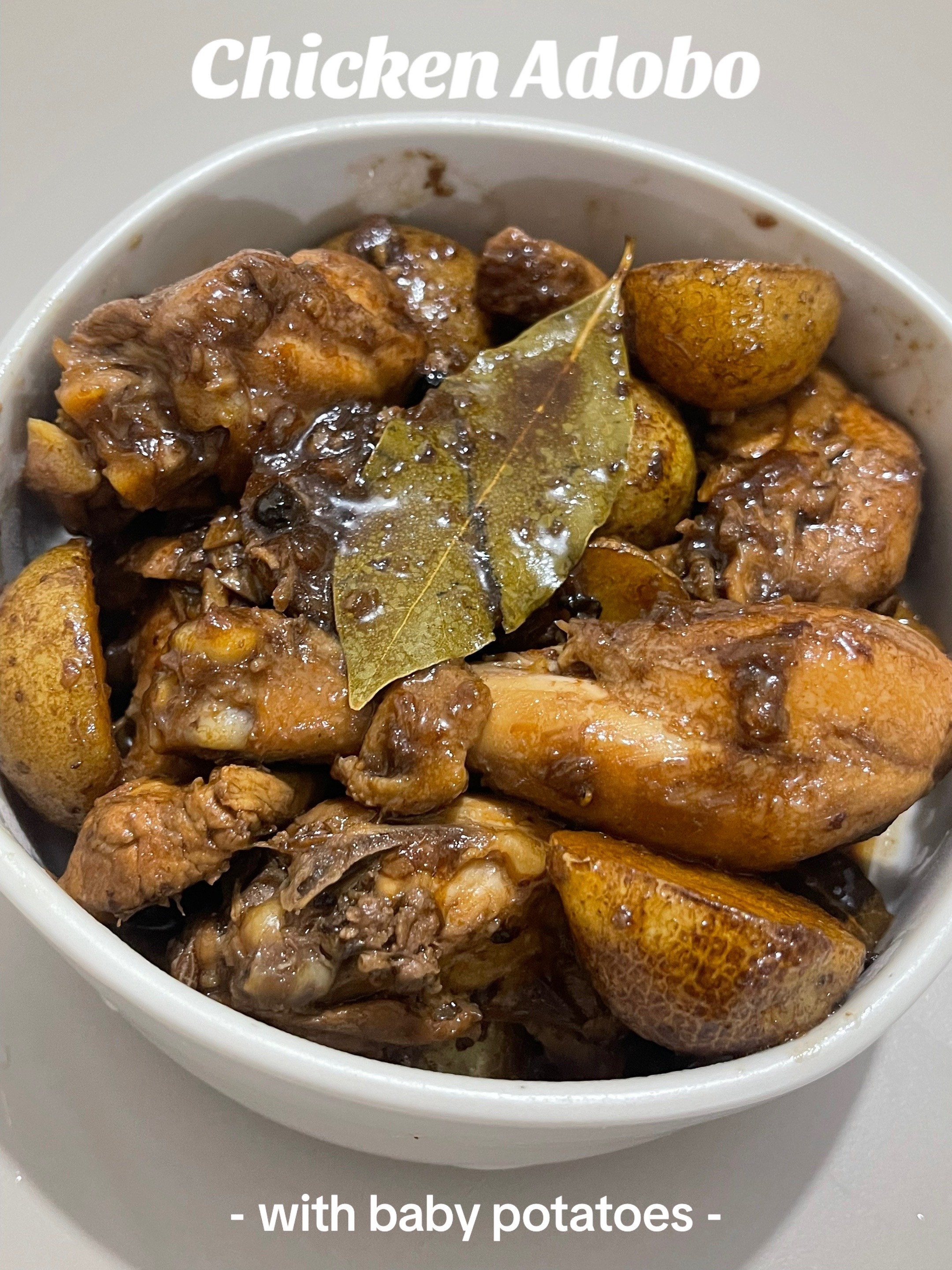 Chicken Adobo with Baby Potatoes