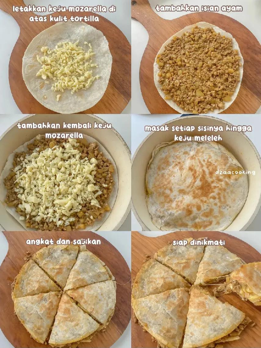 Chicken Curry Quesadilla: Món ăn sáng phong cách Mexico với nhân gà và khoai tây