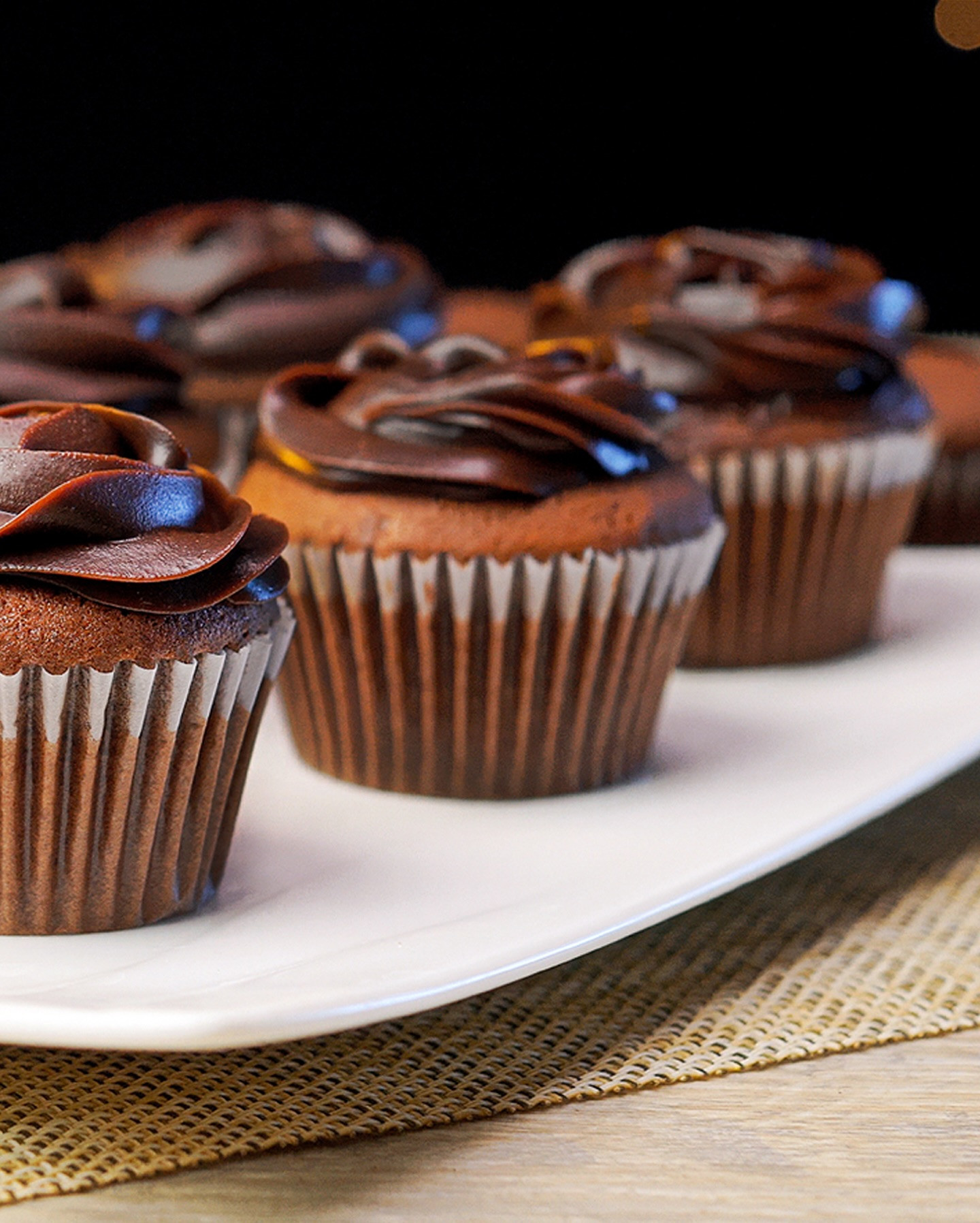 Chocolate Cupcakes With Ganache Frosting Recipe