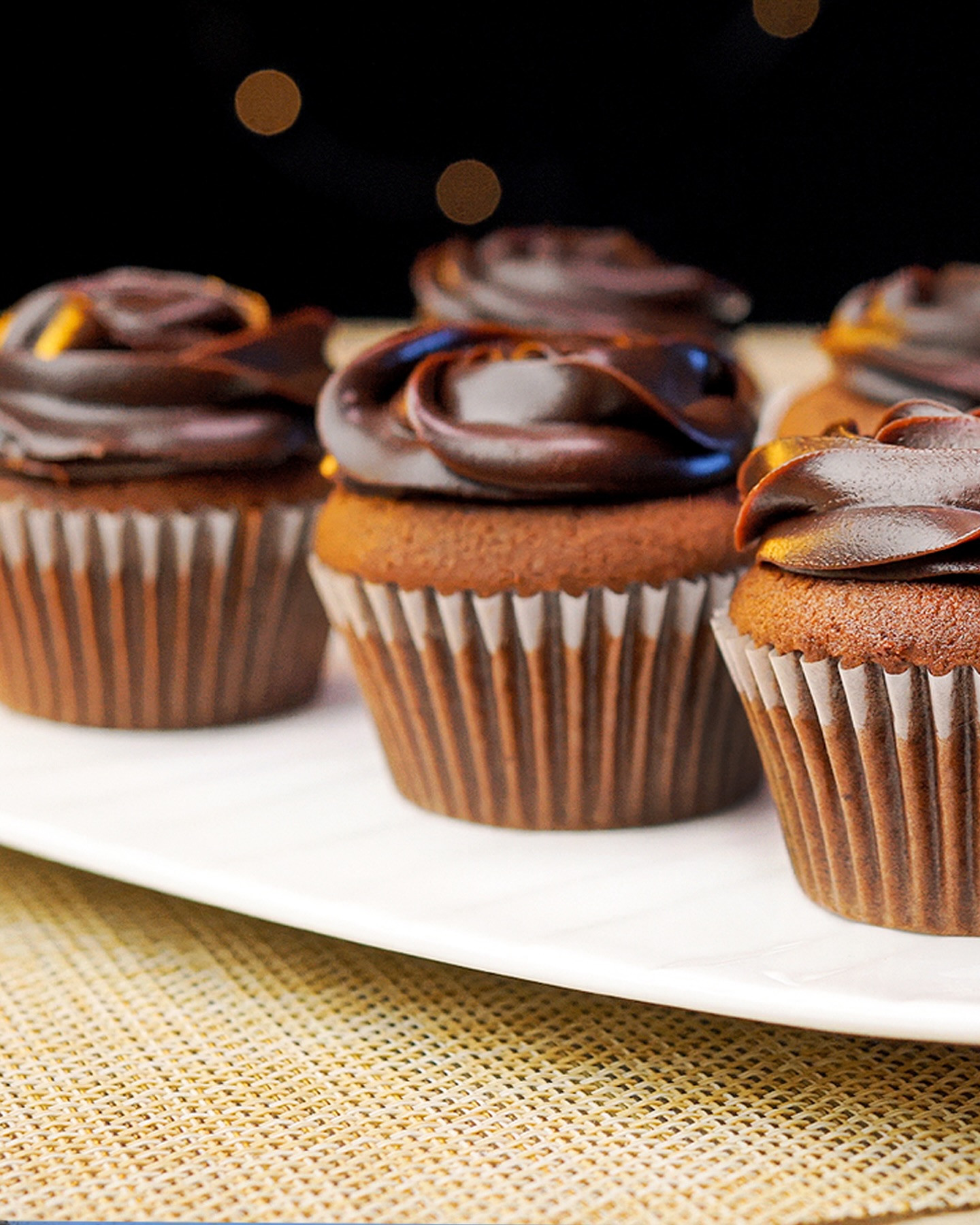 Chocolate Cupcakes With Ganache Frosting Recipe