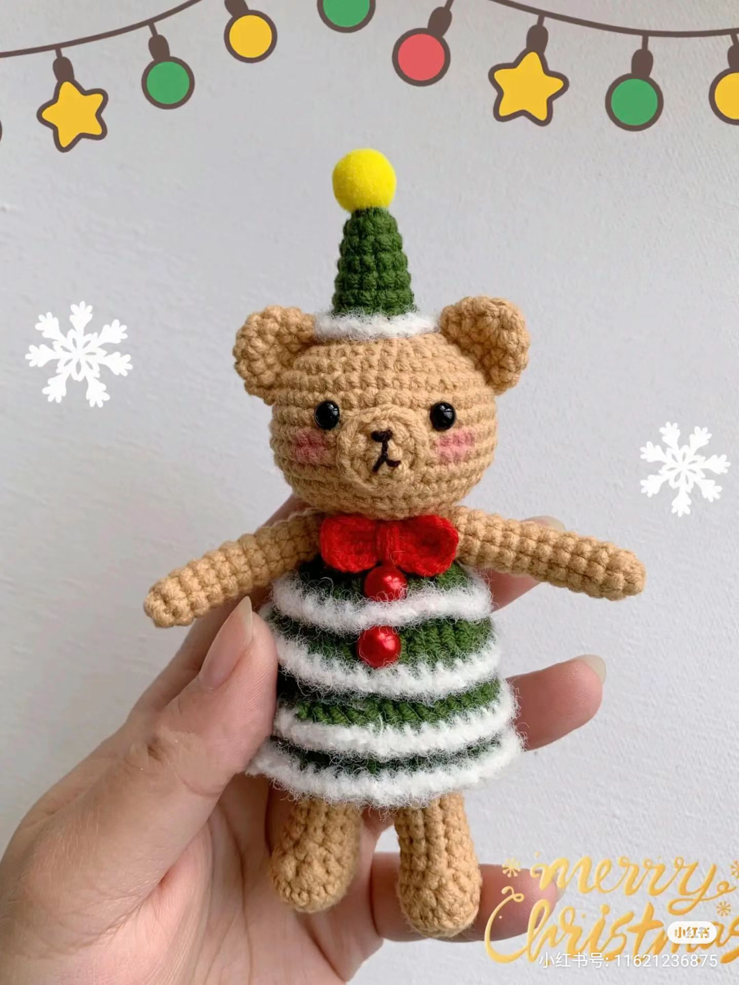 Christmas Bear Amigurumi Crochet Pattern Collection
