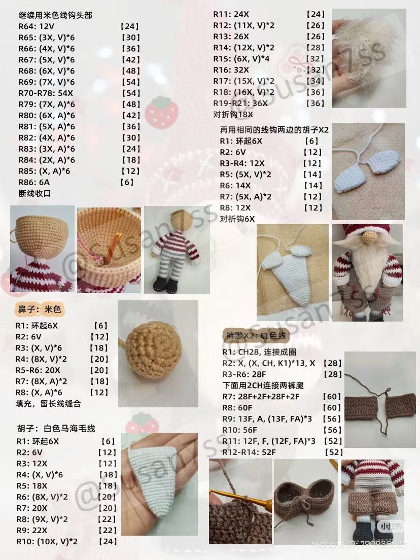 Christmas Gnome Amigurumi Crochet Pattern