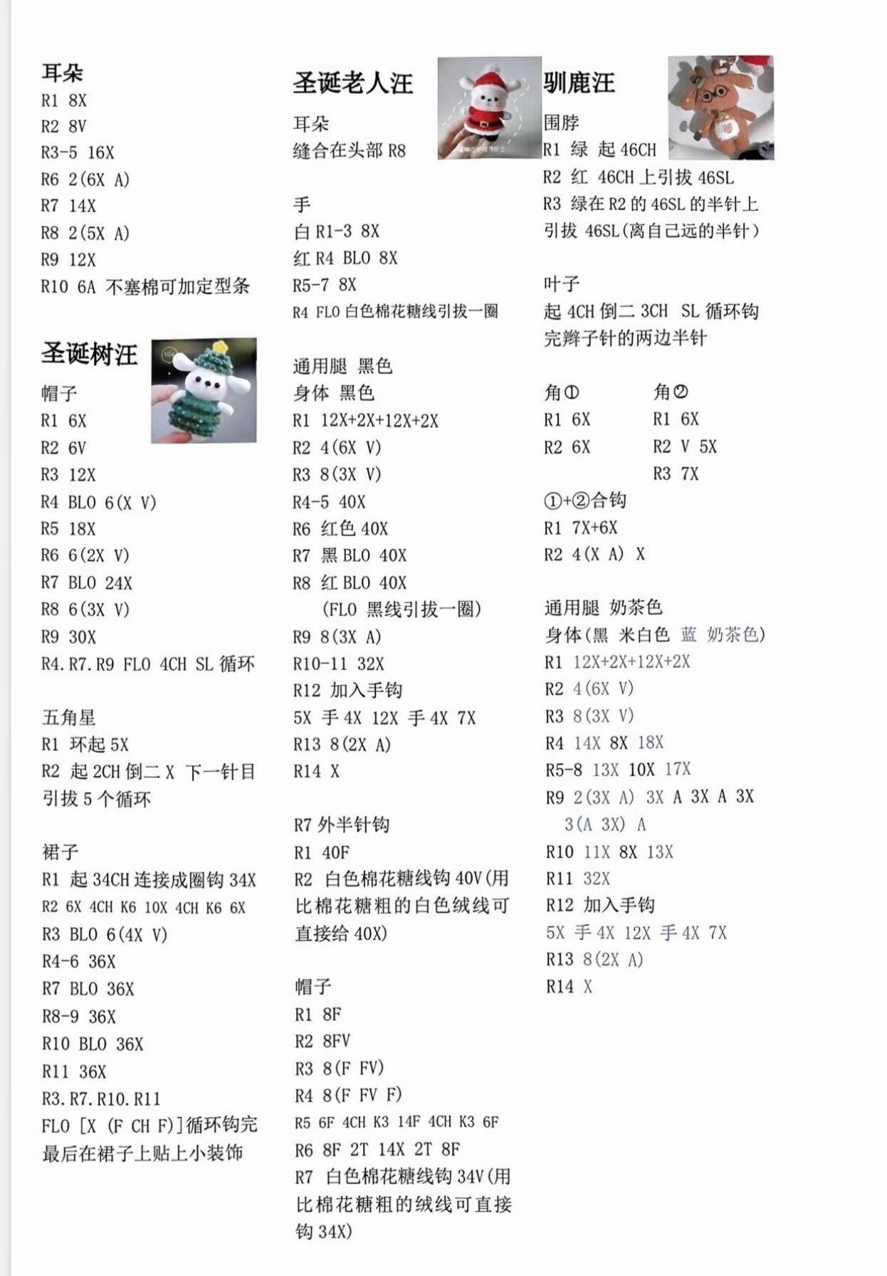 Christmas Puppy Amigurumi Crochet Patterns Collection