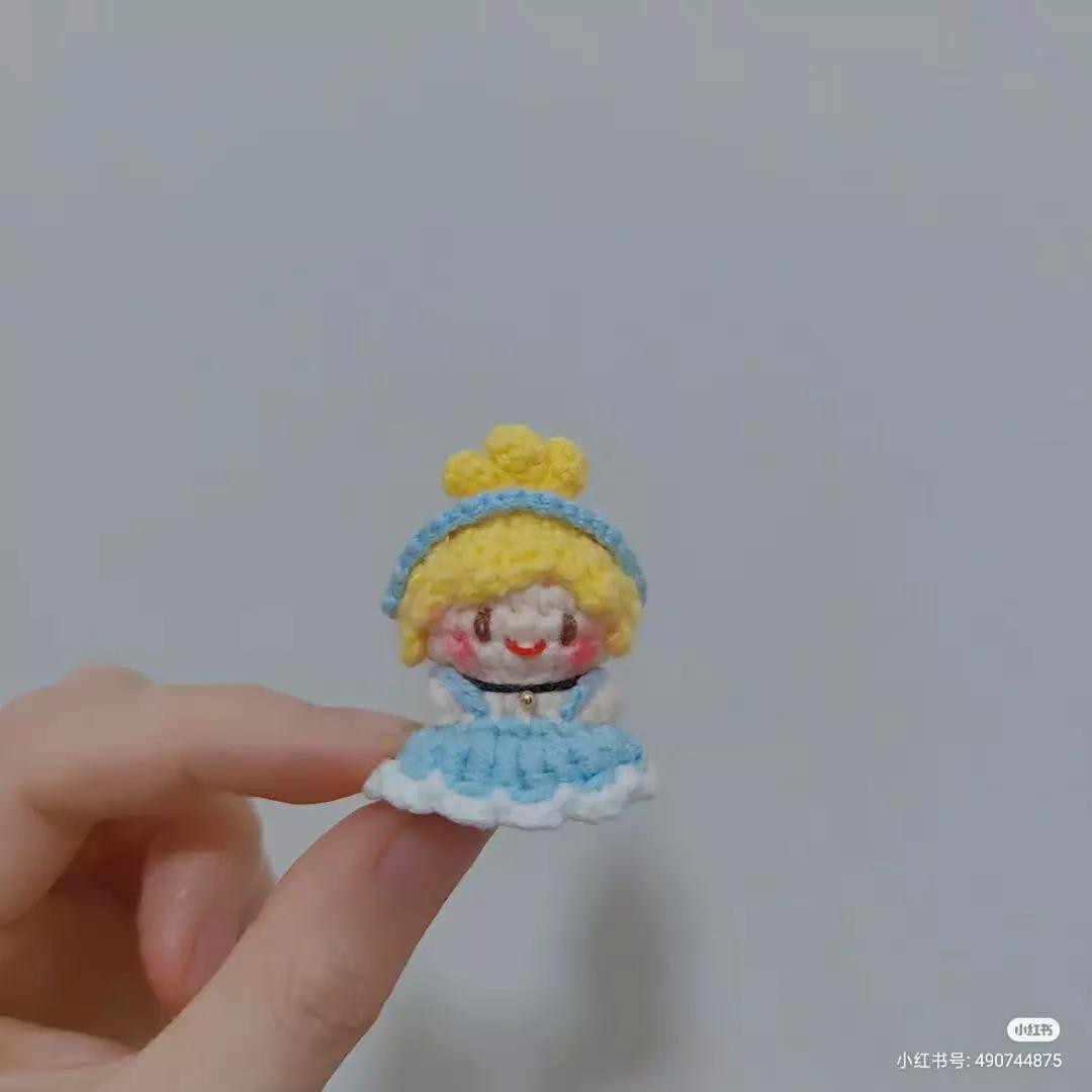 Cinderella Amigurumi Doll Crochet Pattern Chart