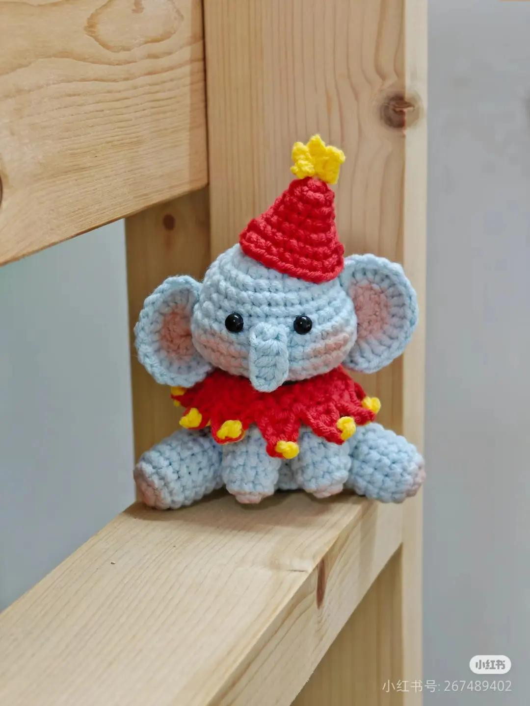 Circus Elephant Amigurumi Crochet Pattern Chart