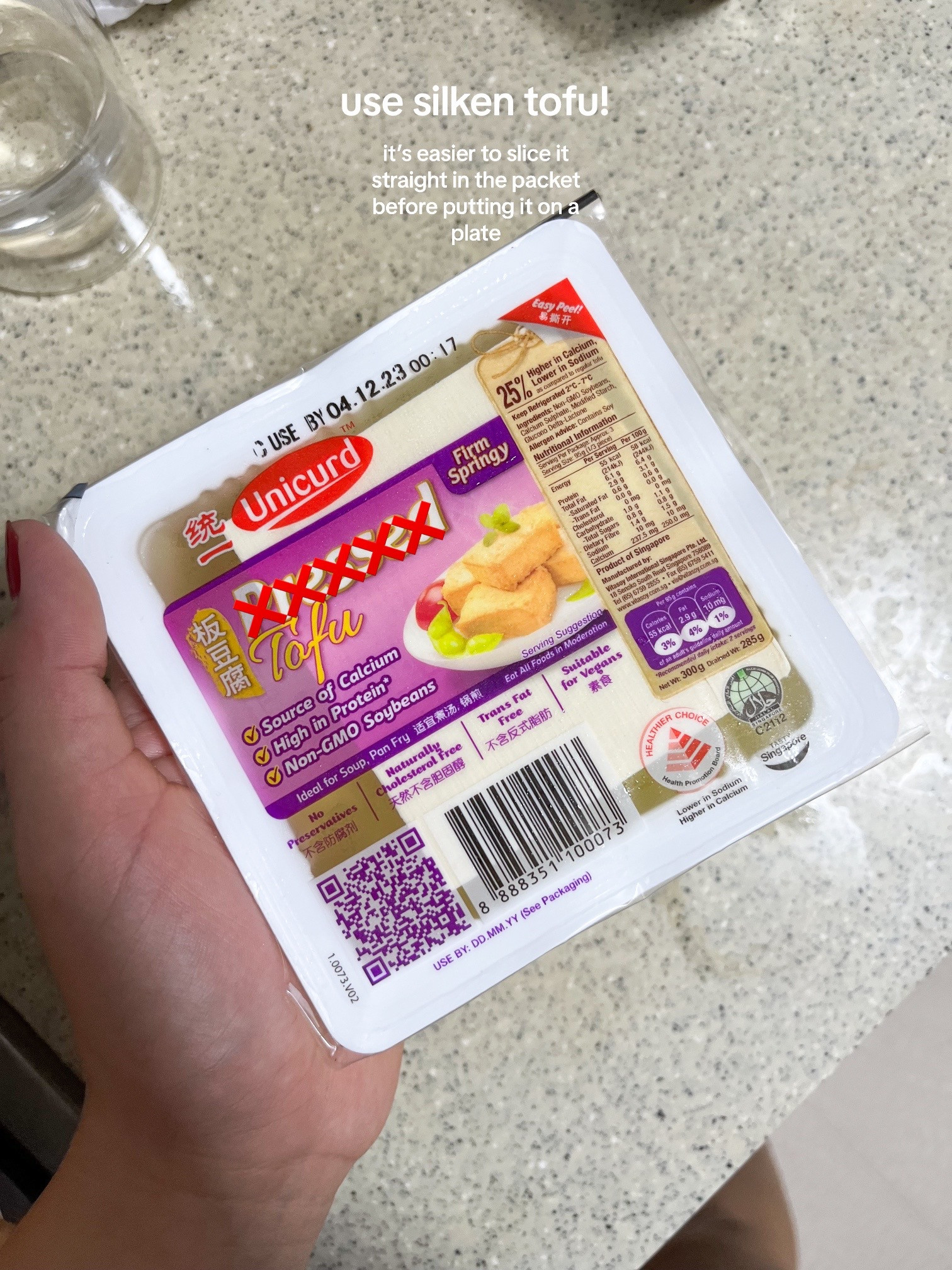 Cold Silken Tofu with Cucumber and Spicy Sesame Sauce Recipe