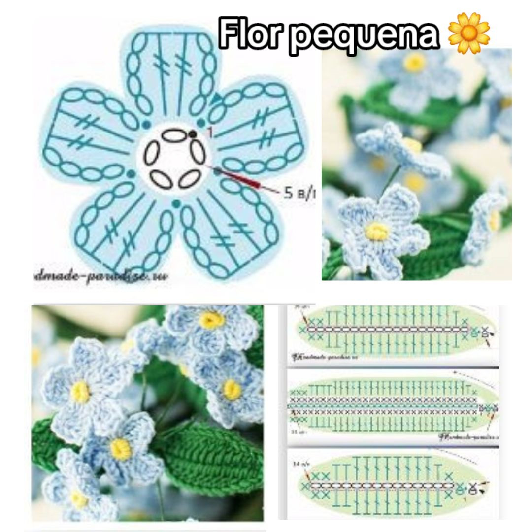 Coleção Gráficos de Crochê: Porta Copos Gatinho, Chaveiro Abacate e Flor Pequena