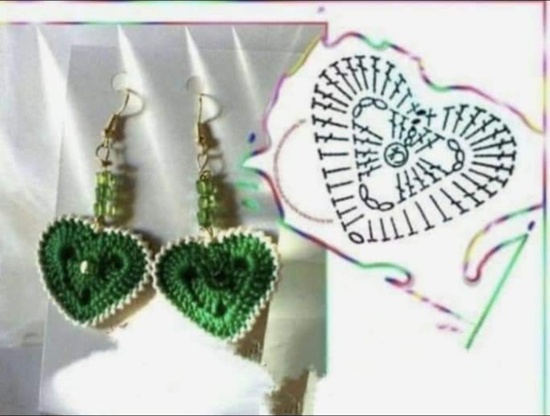 Collection de motifs et schémas pour boucles d'oreilles au crochet : fleurs, éventails et cœurs