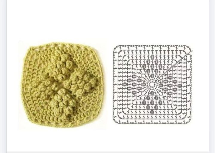 Collection of colorful crochet granny squares with detailed flat charts and stitch patterns