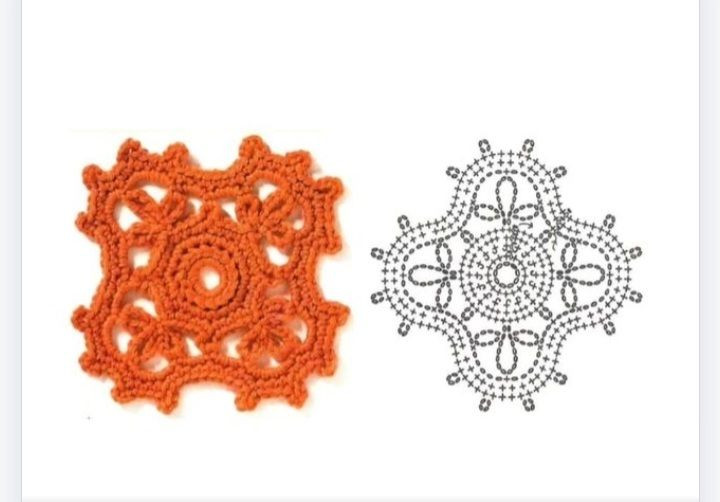 Collection of colorful crochet square flat charts and patterns