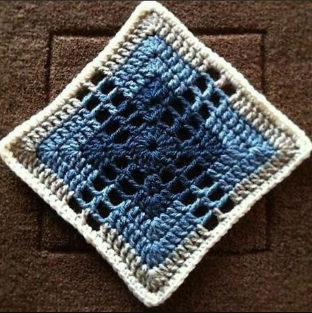 Collection of colorful crochet square flat charts and patterns