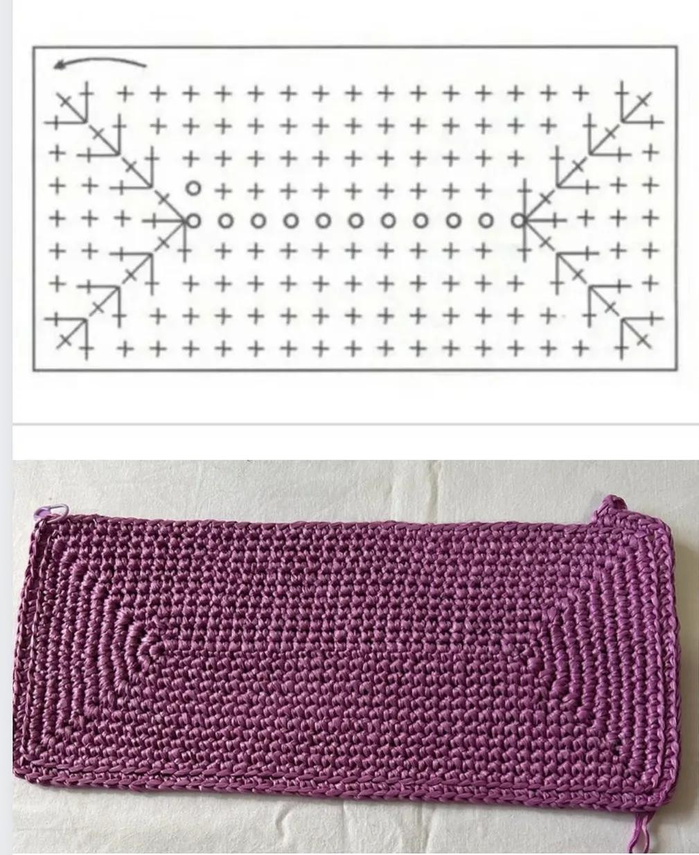 Collection of Crochet Flat Charts: Square, Round, and Rectangular Patterns for DIY Projects