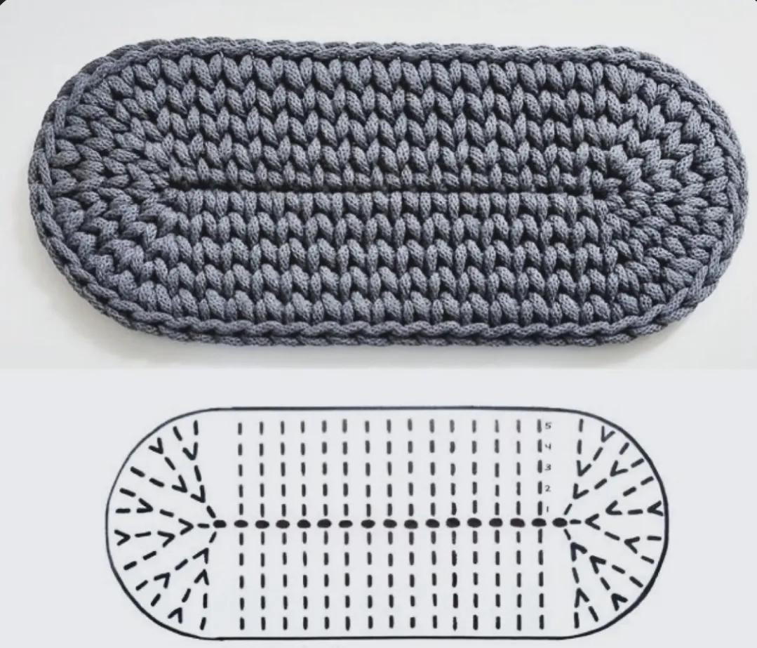 Collection of Crochet Flat Charts: Square, Round, and Rectangular Patterns for DIY Projects