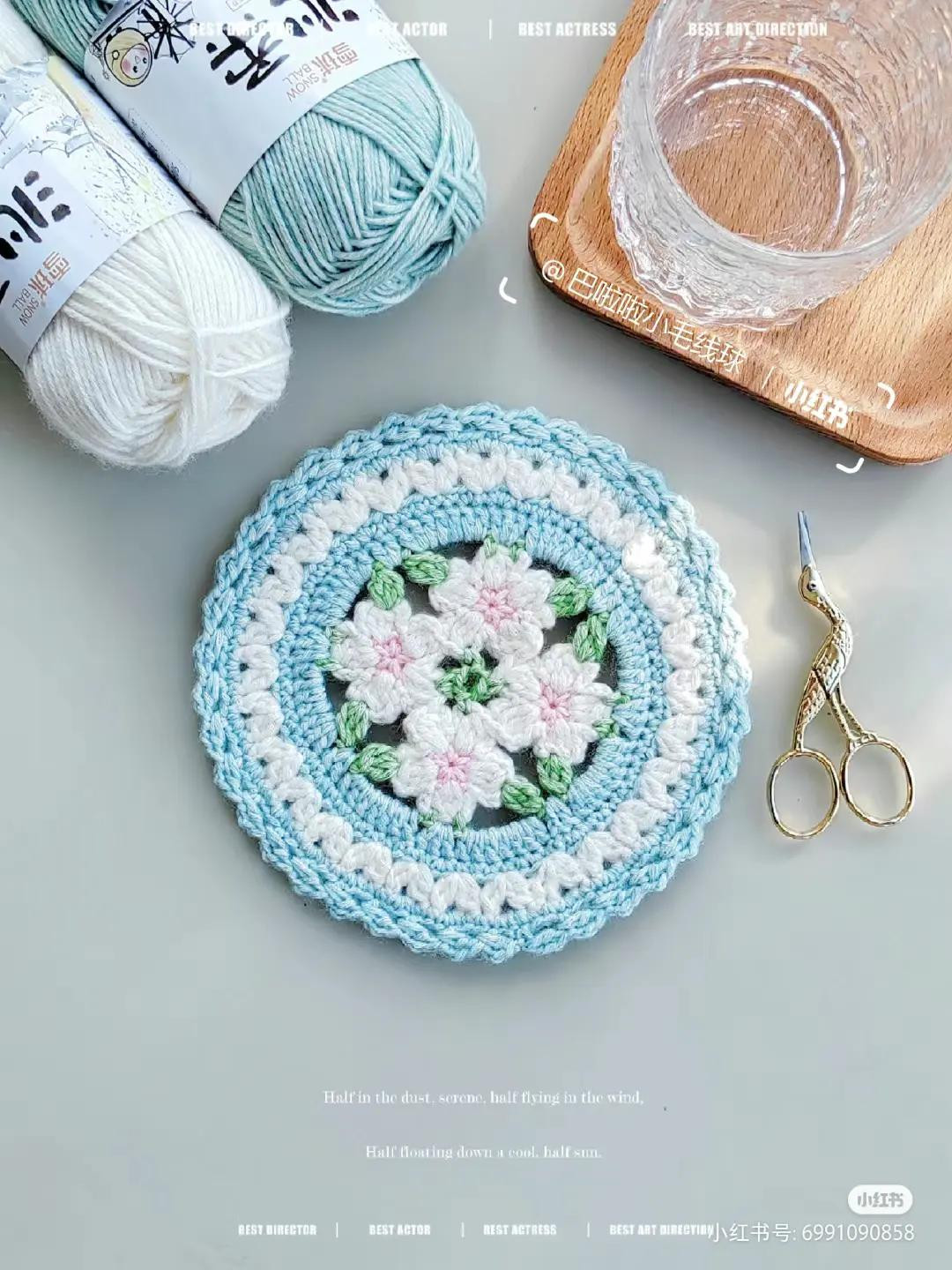 Collection of Crochet Granny Square Charts and Finished Patterns with Star, Heart, and Floral Designs