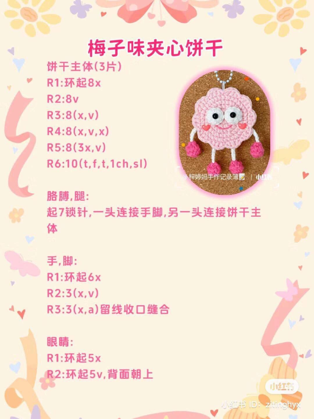 Collection of Cute Crochet Charts: Dragon, Cookie, Animal Charms and Bopomofo Holder