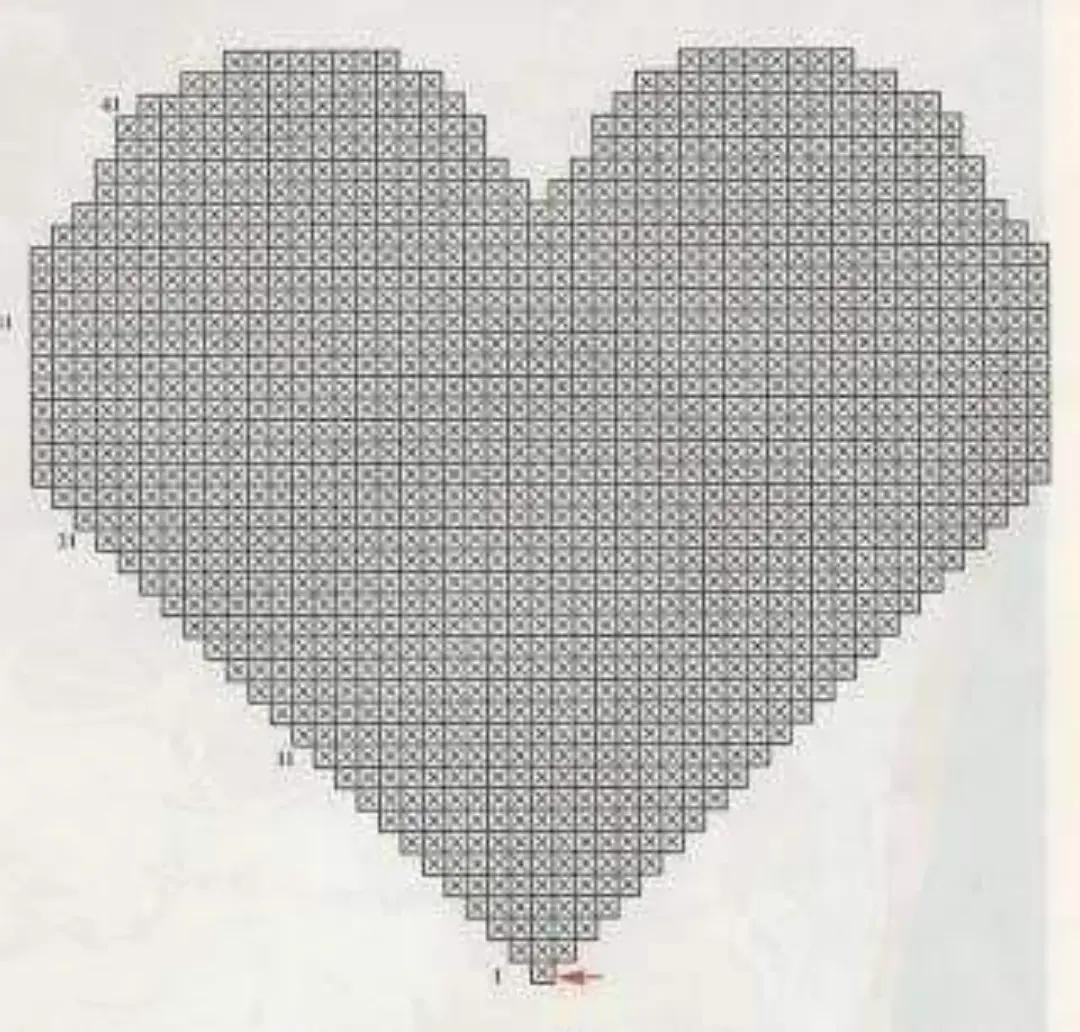 Collection of Vintage Crochet Doilies and Granny Square Flat Charts with Symbols